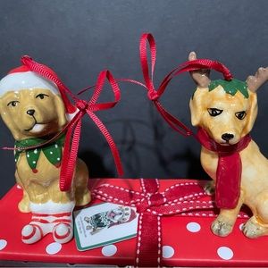 Blue Sky Christmas ornaments, NWT